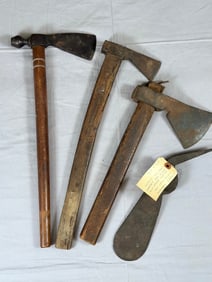Lot of 4- Comanche Tomahawks From 1720-1780