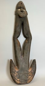 Asmat Male Figure Meat Hook Carving From Asmat People Of Papua Indonesia
