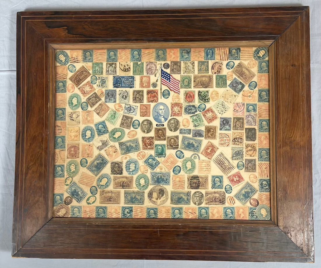 Vintage Framed US Stamp Collection (1 of 9)