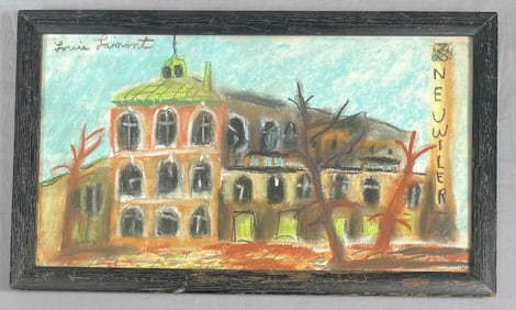 Louis Lamont Pastel Painting Neuweiler Brewery Allentown