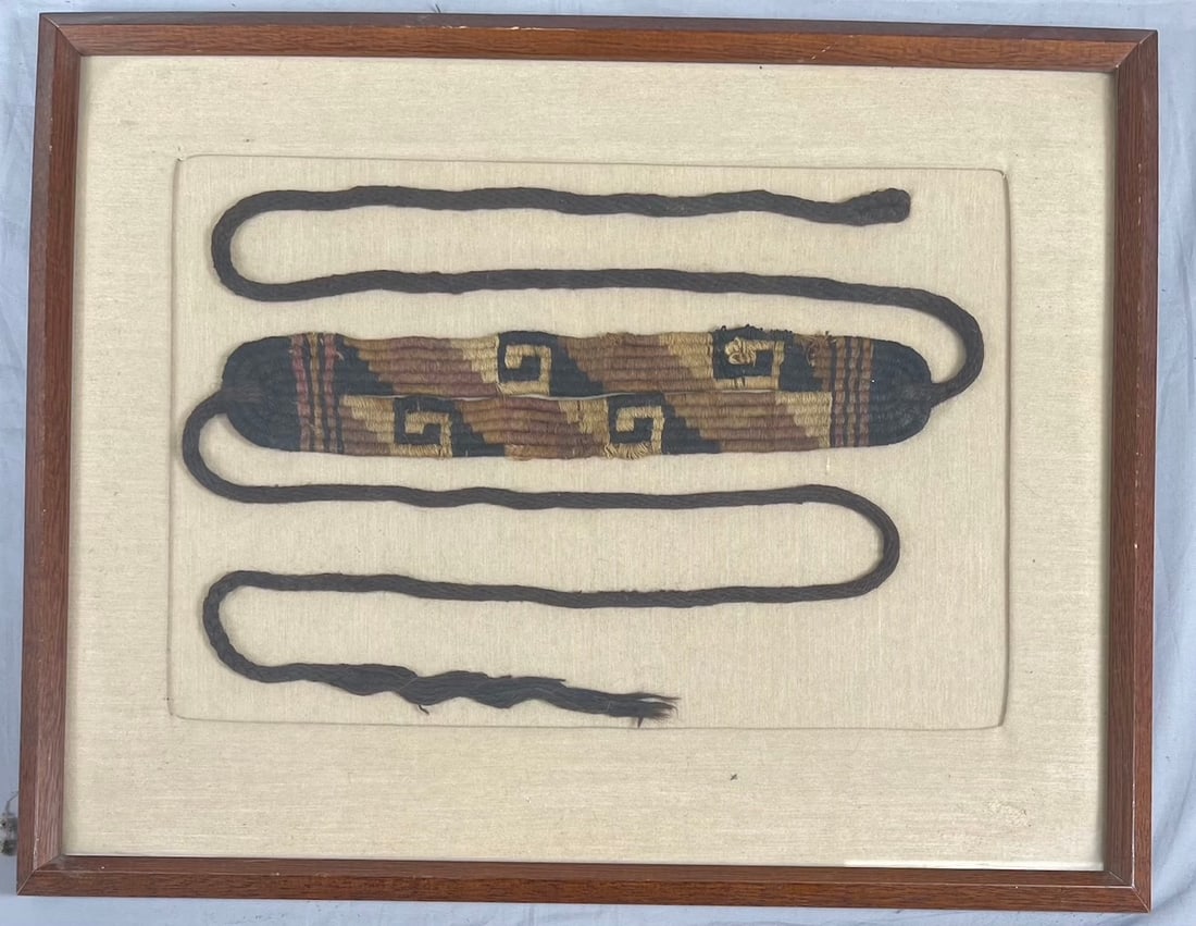 Framed Pre-Columbian Textile (1 of 8)
