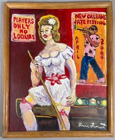 Louis Lamont Oil on Board "Players Only No Lookers"