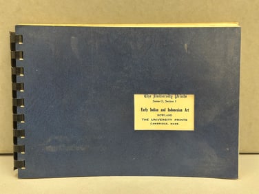 The Unuversity Prints Series O Section 1, Early Indian and Indonesian Art Rowland Cambridge Mass