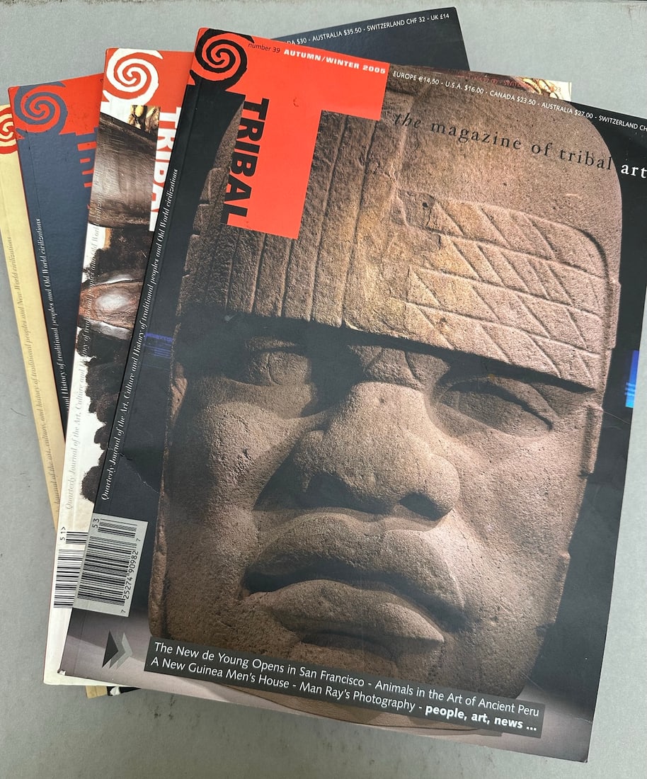 4 Issues-The Magazine of Tribal Art: Les Arts Sauvages Spring 2008, Traces of the Americas The Dora: The Magazine of Tribal Art: Les Arts Sauvages Spring 2008, Traces of the Americas The Dora Janssen Collection 2006, Masks of the We Complex 2005.