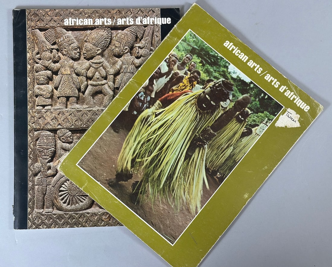 2 Issues of African Arts/Arts D'Afrique 1969. Published By University of California, Los Angeles: 2 Issues of African Arts/Arts D'Afrique 1969. Published By University of California, Los Angeles (UCLA) Photograhy Of Traditional African Mask and Costume. The Journals Known For Scholarly Articles, H