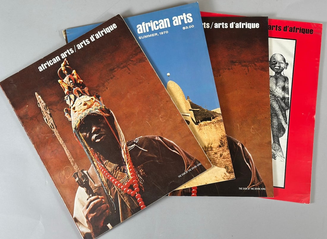 4 Issues of African Arts/Arts D'Afrique Featuring Photography 'The Sign of the Divine King' 1970: 4 Issues of African Arts/Arts D'Afrique Featuring Photography 'The Sign of the Divine King' 1970.