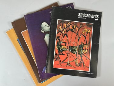 4 Issues of African Arts Autumn 1971 Goldweights of Asante, African Arts Spring 1972 African