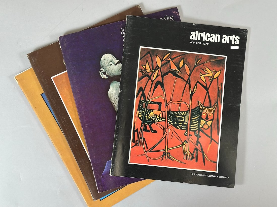 4 Issues of African Arts Autumn 1971 Goldweights of Asante, African Arts Spring 1972 African (1 of 11)