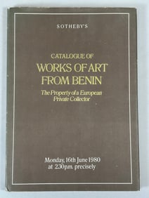 Sotheby's Catalogue of Works of Art From Benin The Property of a European Private Collector