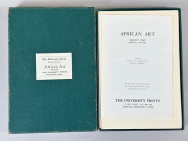African Art Wingert The University Prints. Edited By Paul S. Wingert, 1984