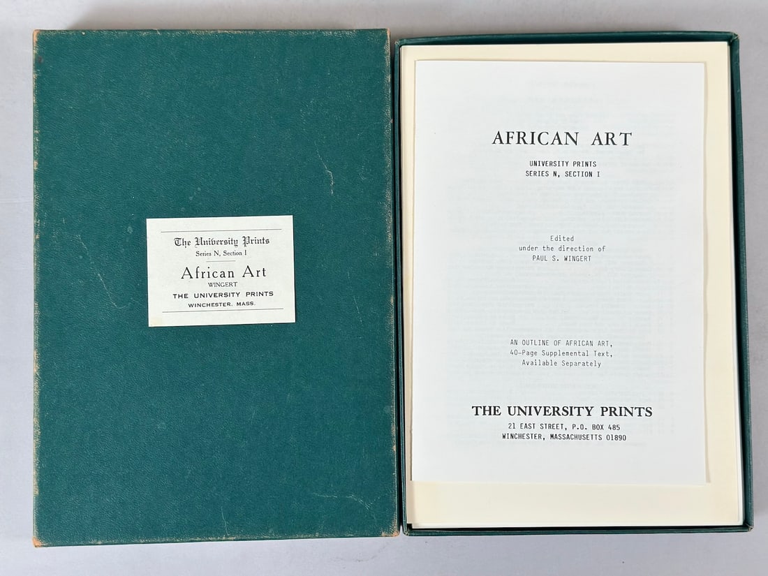 African Art Wingert The University Prints. Edited By Paul S. Wingert, 1984: African Art Wingert The University Prints. Edited By Paul S. Wingert, 1984.