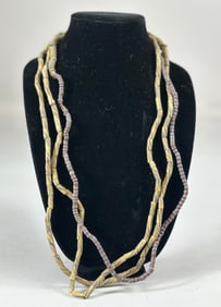 African Trade Bead Necklaces (3)