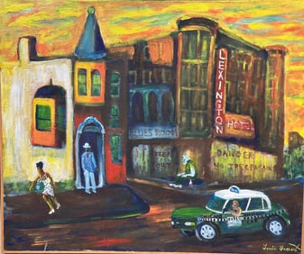 Louis Lamont "The Lexington Hotel" Oil Painting