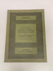 Sotheby`s 1981 Catalog Fine Chinese Ceramics, Bronzes and Works of Art