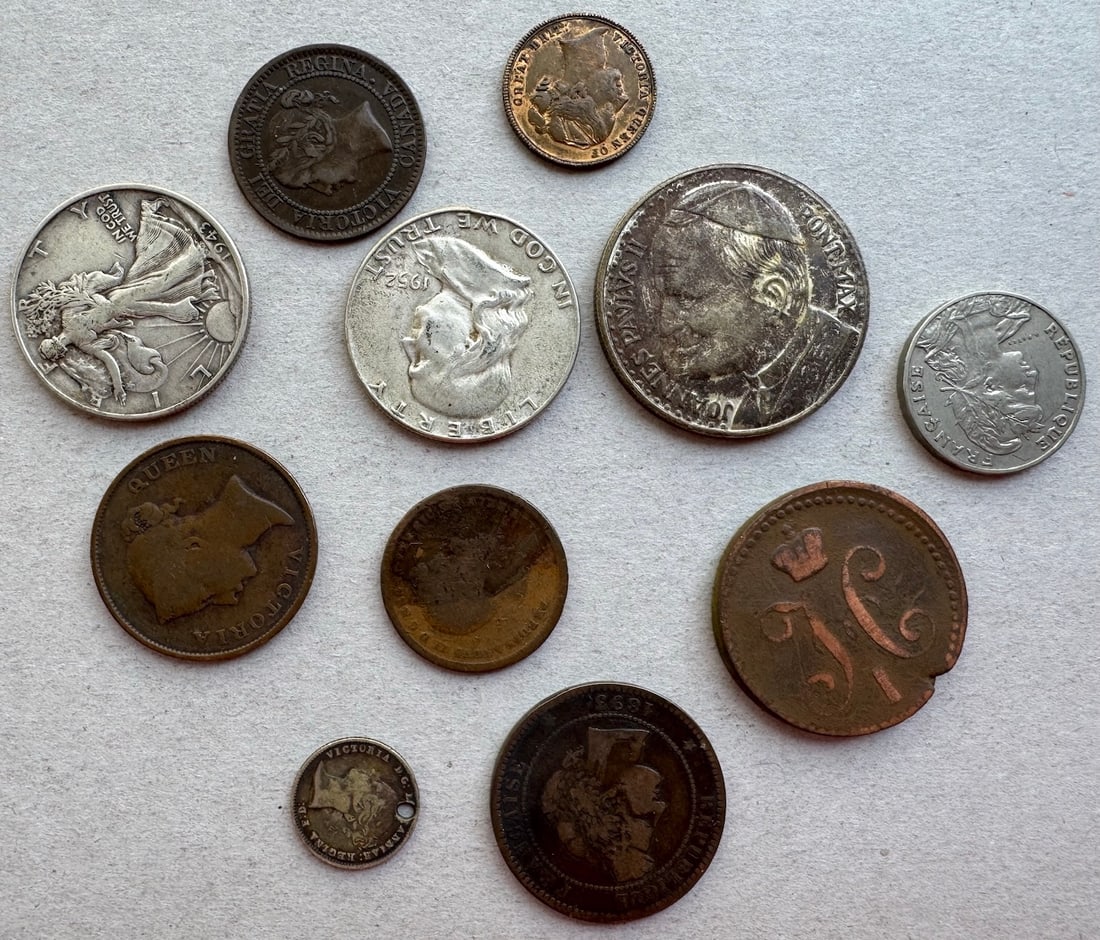 US and World Coins  Years 1859 - 1952 (11) (1 of 8)