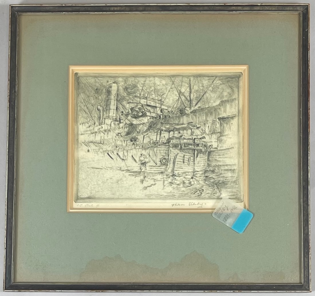 Wilson Silby 1883-1952  Etching (1 of 13)