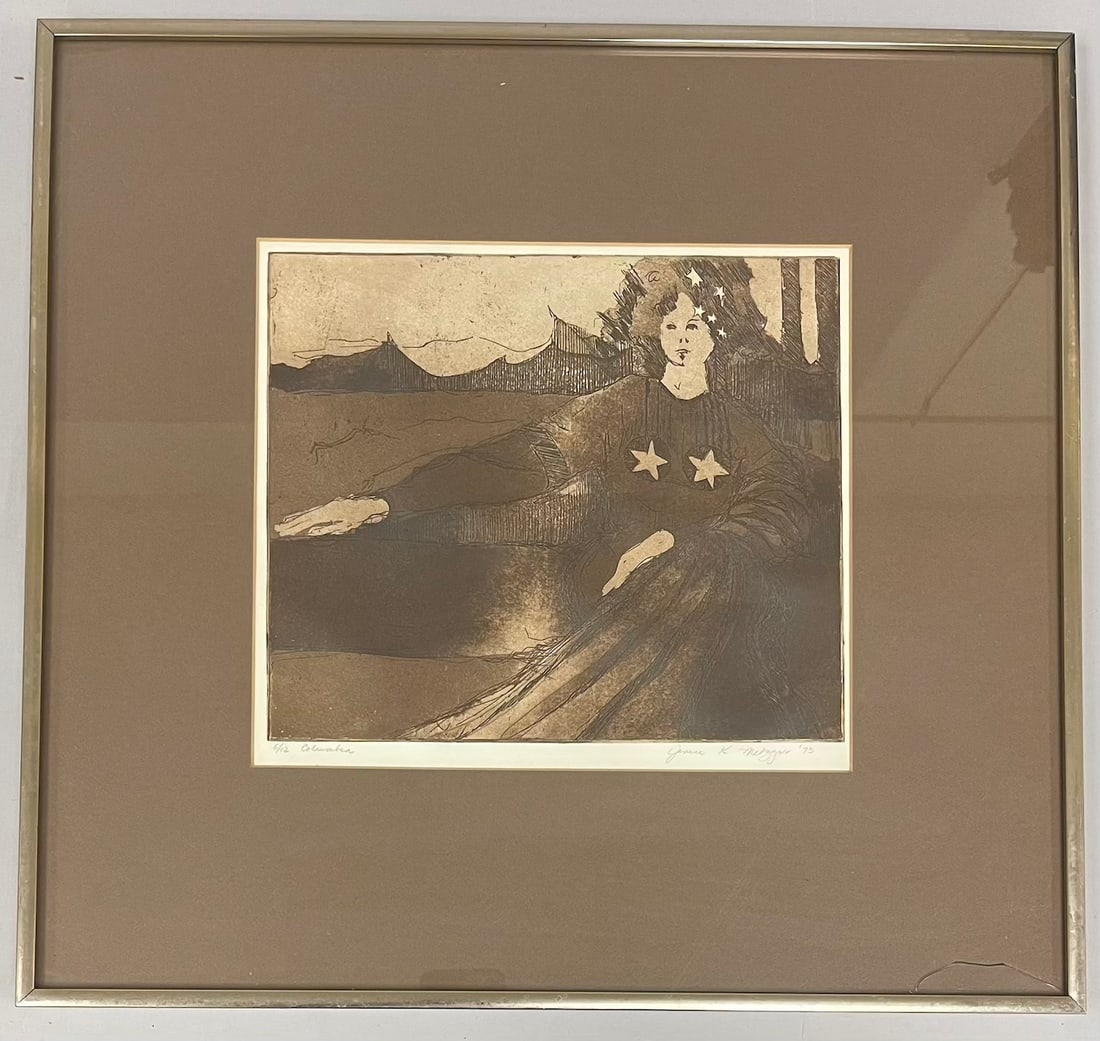 Janice K. Metzger Woodblock Print (1 of 10)