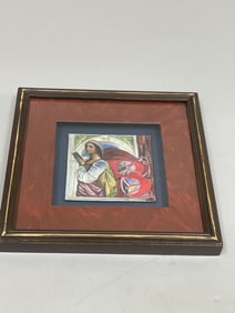 Art Nouveau Portrait of Beatrice, Manner of Elizabeth Sonrel