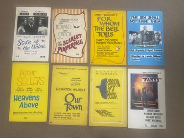 Lot of 8- Vintage Hand Drawn Hand Painted Movie Poster Mockups- Unsigned