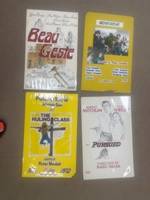 Lot of 4- Vintage Hand Drawn Hand Painted Movie Poster Mockups- Unsigned