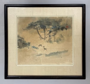 Abstract Chinese Watercolor Painting