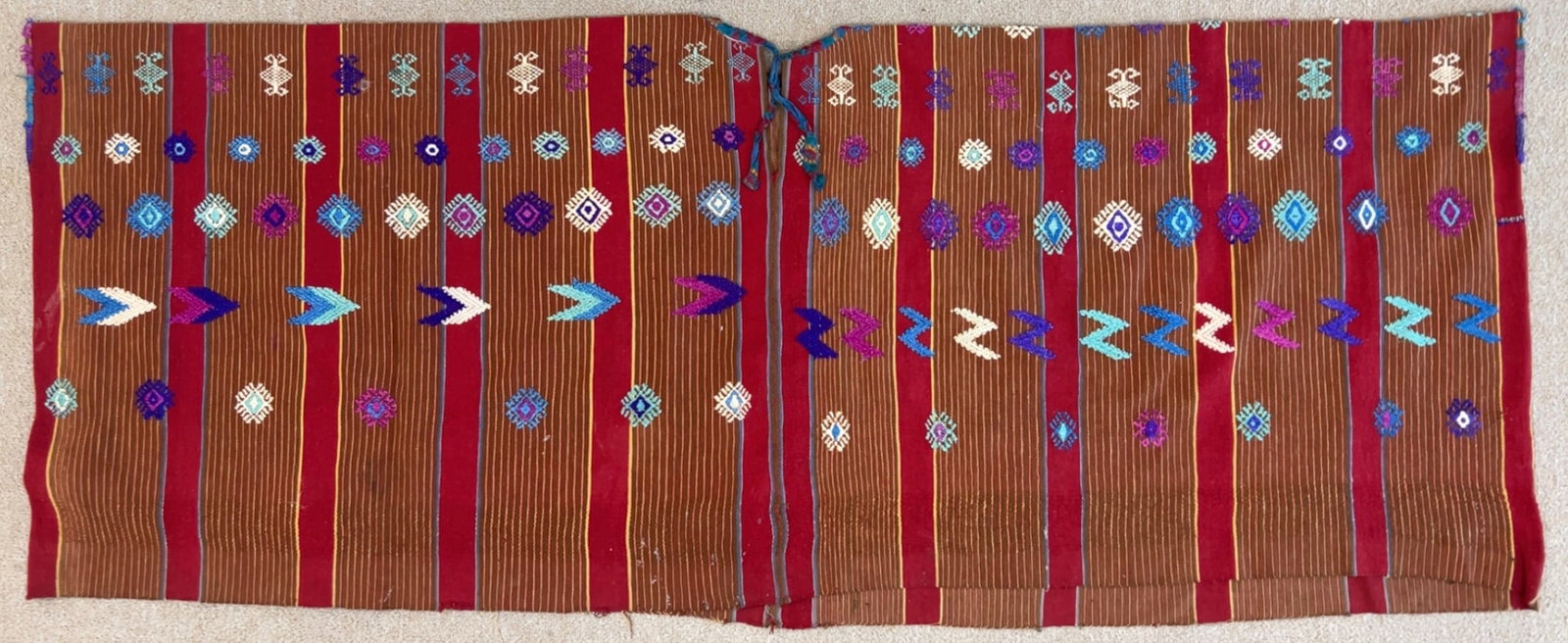 Traditional Vintage Guatemalan Huipil - Ex Museum: Traditional Vintage Guatemalan Huipil - Ex Museum. 57" x 23". PROVENANCE:From Minneapolis Institute of Art