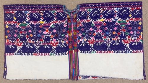 Traditional Vintage Guatemalan Huipil - Ex Museum