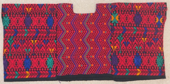 Traditional Vintage Guatemalan Huipil - Ex Museum