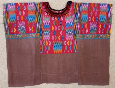 Traditional Vintage Guatemalan Huipil - Ex Museum
