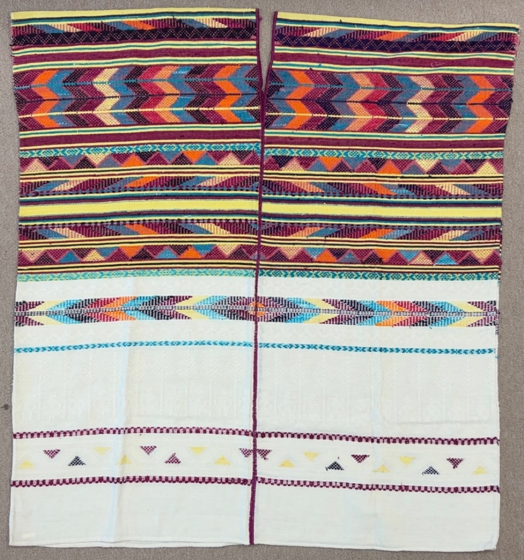 Traditional Vintage Guatemalan Huipil - Ex Museum: Traditional Vintage Guatemalan Huipil - Ex Museum. 41" x 45". PROVENANCE:From Minneapolis Institute of Art
