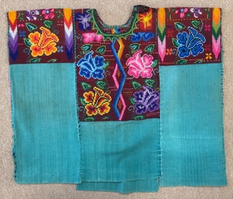 Traditional Vintage Guatemalan Huipil - Ex Museum
