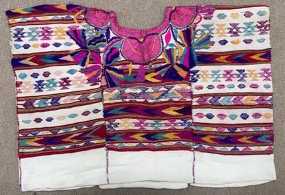 Traditional Vintage Guatemalan Huipil - Ex Museum