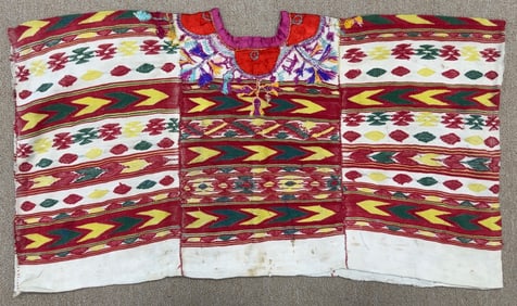 Traditional Vintage Guatemalan Huipil - Ex Museum