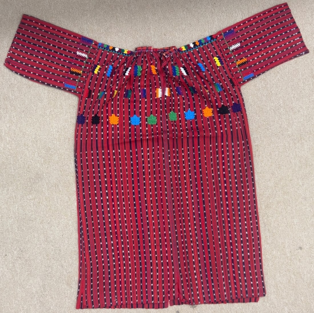 Traditional Vintage Guatemalan Shirt - Ex Museum: Traditional Vintage Guatemalan Shirt - Ex Museum. 45" x 40". PROVENANCE:From Minneapolis Institute of Art