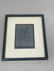 Der Buchlinder Engraving by L. Calapai