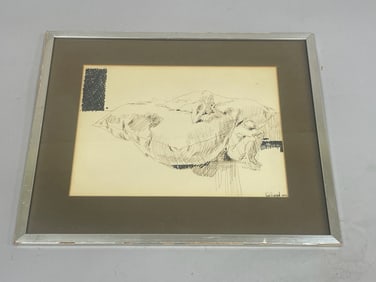 Jill Howard Ink Drawing 1970