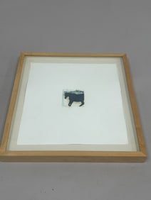 Miniature Woodblock Print of A Horse by KW