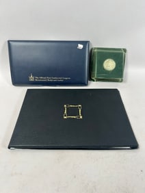 Silver Coin, Congress Medal, and French Revolution Coin