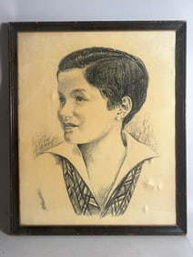 Drawing Portrait of A Boy
