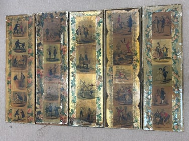 Foldable Mixed Media Screen Art