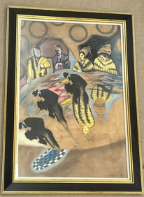 Colorful Abstract Judaica Painting