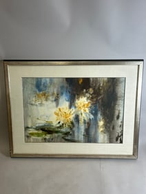 Charles Reinike Abstract Flower Painting