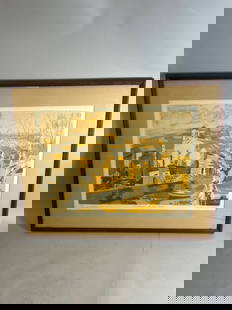 Georges Lambert Lithograph: Georges Lambert Lithograph. Signed "Georges Lambert" lower right. 15.5"h x 22"w (sight), 25"h x 30.5"w (frame)