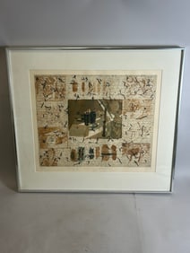 Joan Kaplan Signed Vintage Abstract Print