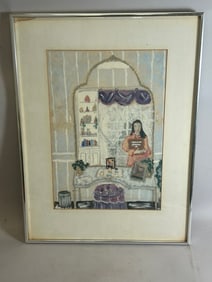 L. L. Charlo Abstract Watercolor