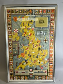 A Vintage Map of Royal Britain