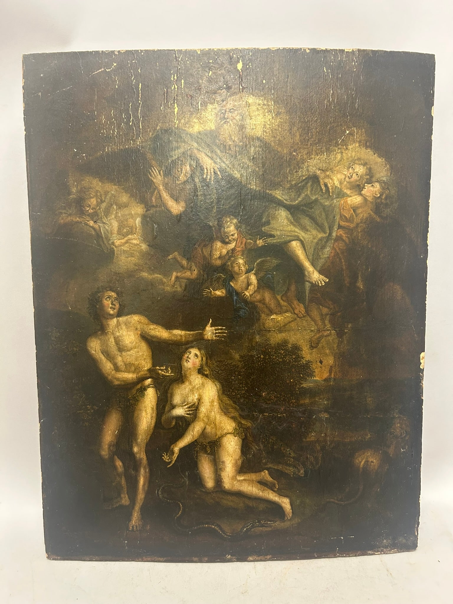 Old Master Style Oil Painting on Board (1 of 4)