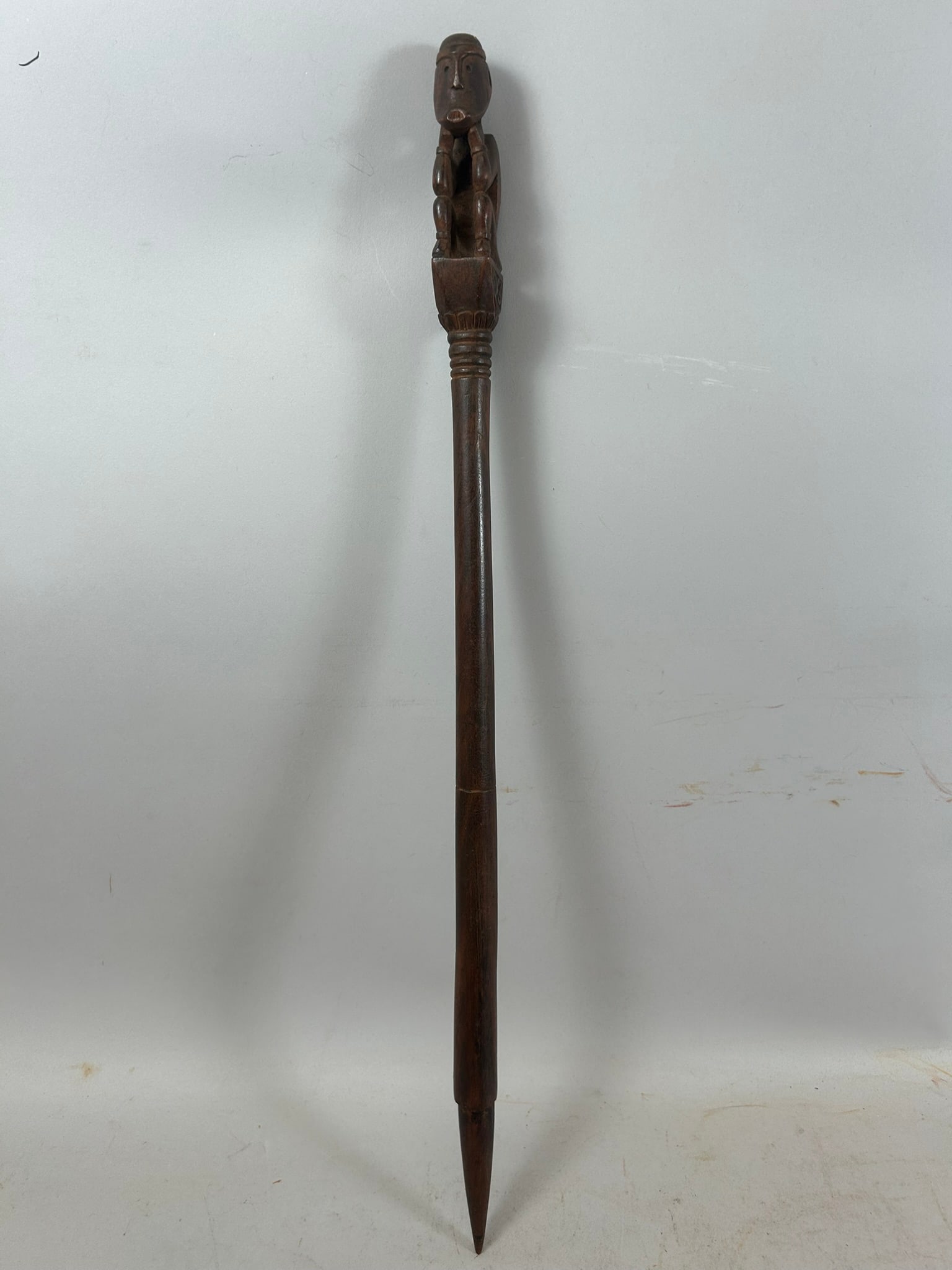 Hand Carved Tribal Ceremonial Staff (1 of 4)