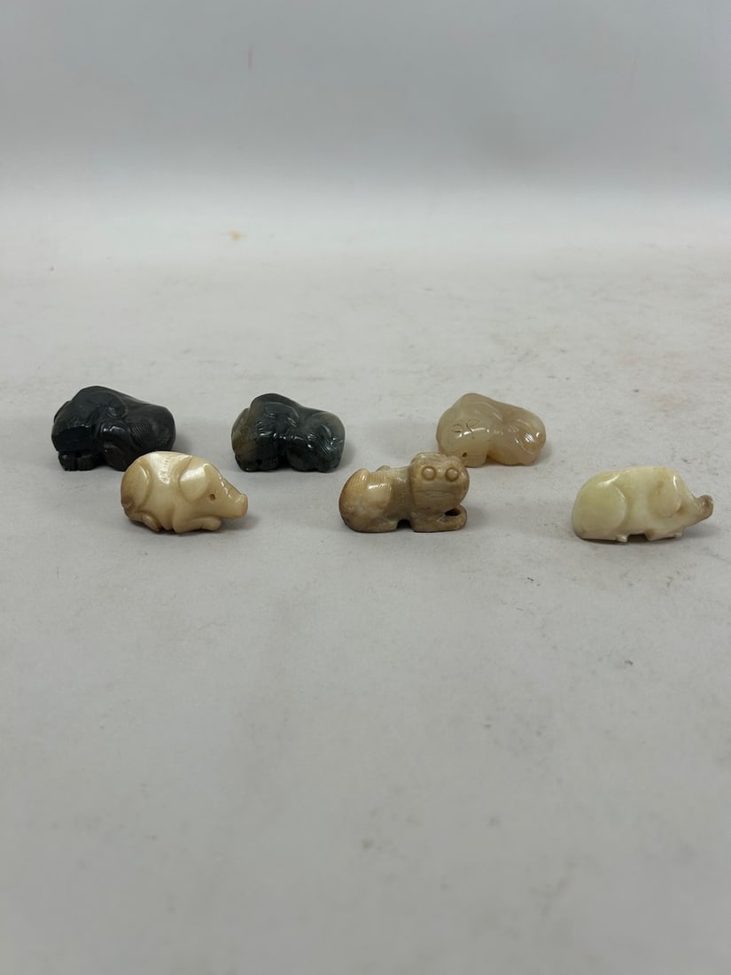 Collection of Antique Polished Stone Animal Figures (1 of 5)