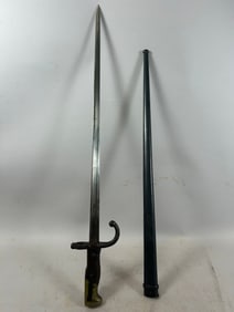 Antique French Bayonet with Scabbard
